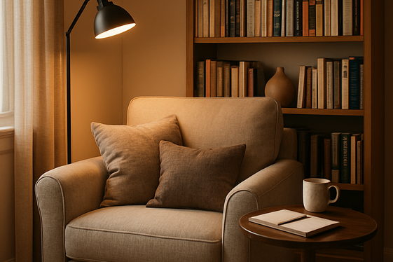 Create a Cozy Reading or Brainstorm Area illustration