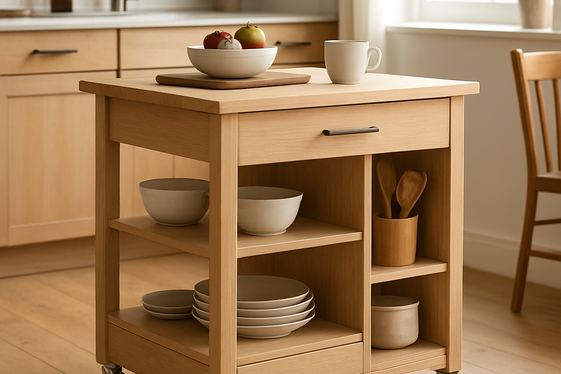 Opt for a Mobile Kitchen Island on Wheels illustration