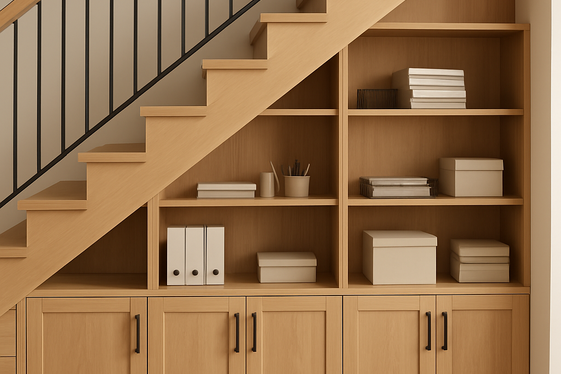 Under-Stair Storage to Utilize Hidden Areas illustration