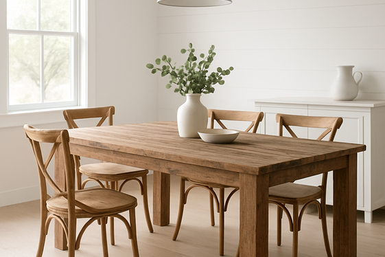 Rustic Wooden Dining Tables with a Modern Twist illustration