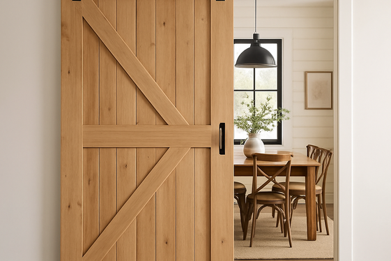 Classic Barn Doors to Frame Your Dining Space illustration