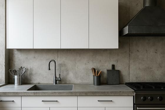 Combining Industrial Gray Elements with White Minimalism illustration