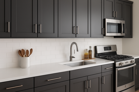 Incorporating Matte Gray Cabinets for a Modern Touch illustration