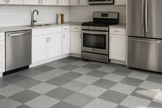 Monochrome Flooring: Shades of Gray for Seamless Flow illustration