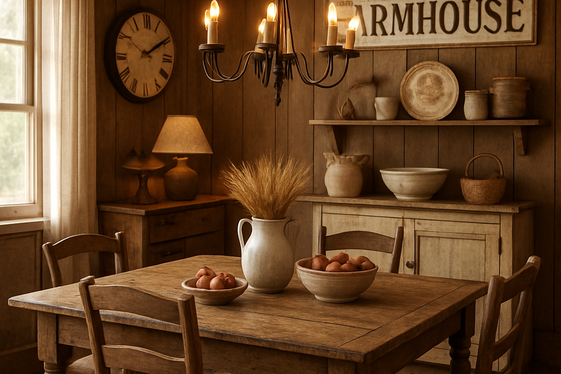 Cozy Rustic Farmhouse Style for Warm Virtual Gatherings illustration