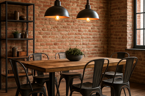 Industrial Chic Dining Rooms with a Bold Edge illustration