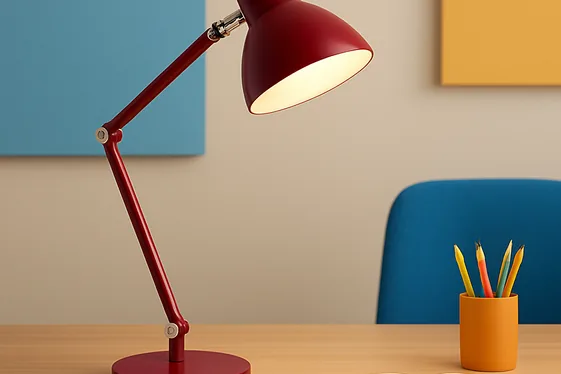 Choose Desk Lamps in Striking Hues illustration