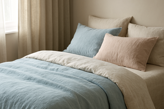 Timeless Belgian Linen Bedding and Textiles illustration