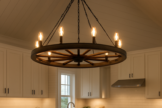 Statement Farmhouse Chandeliers with a Twist illustration