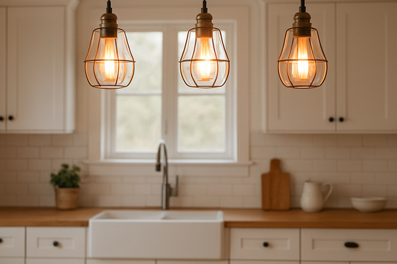 Soft Edison Bulbs in Open Fixtures for Nostalgia illustration