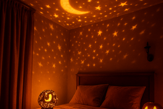 Moon and Star Projector Lamps illustration