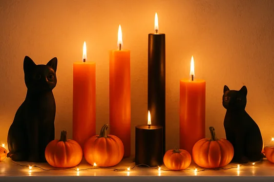 Halloween Mantel Styling Tricks illustration