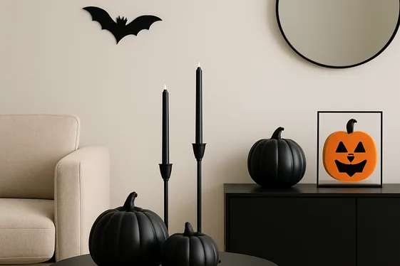 Spooky Minimalism: Less Is More Halloween Decor illustration