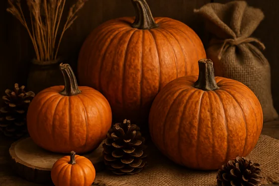 Rustic Autumn Charm Meets Halloween illustration