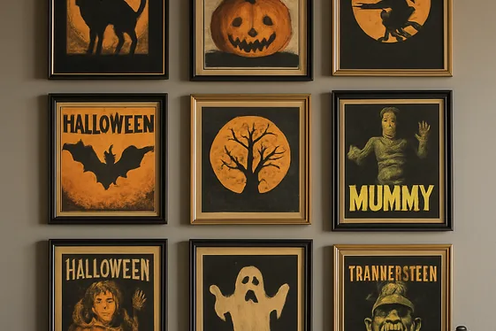 DIY Haunted Gallery Wall Ideas illustration