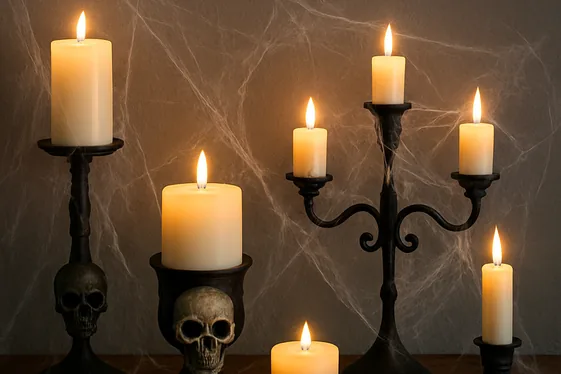 Creepy Candle Displays That Spark Interest illustration