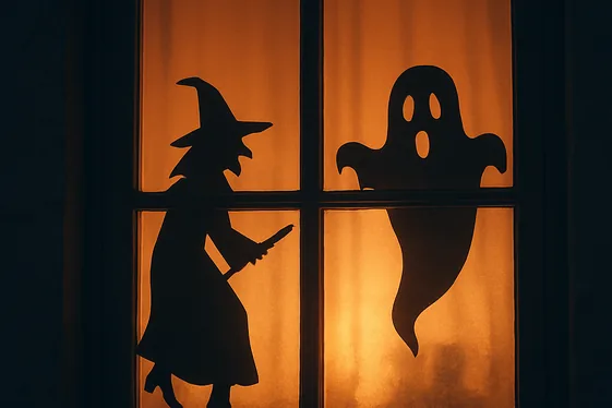 Spooky Silhouettes: DIY Shadow Art for Windows illustration