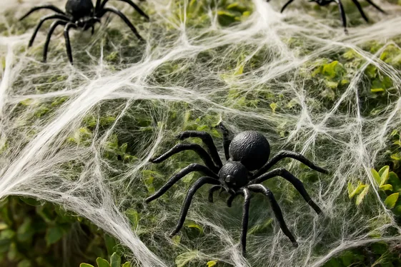 Boo-tiful Faux Spider Webs and Creepy Crawlies illustration