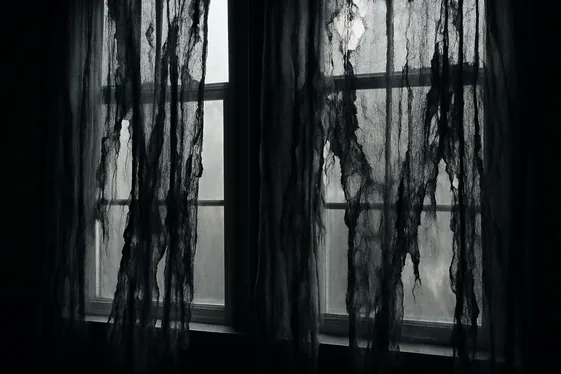 Ghostly Drapes and Draping Fabric Accents illustration