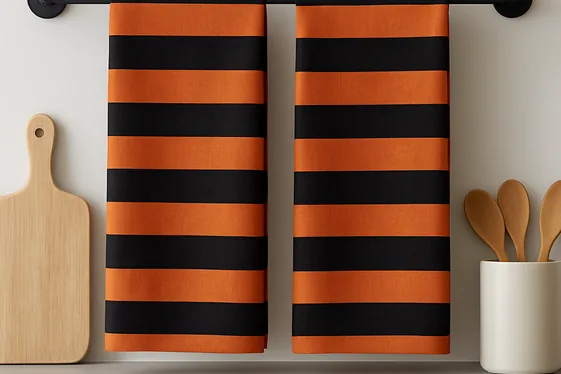 Black and Orange Stripes for Bold Seasonal Flair illustration