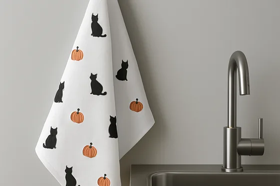 Minimalist Halloween Icons for Modern Kitchens illustration