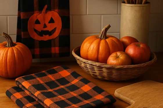 Plaid Patterns with Halloween Twist for Cozy Feels illustration