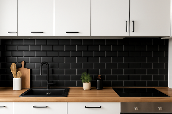 Matte Black Tiles: The Ultimate Statement illustration