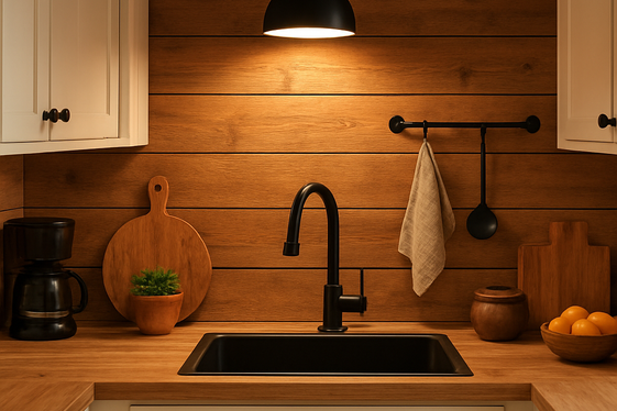 Wood Panel Backsplashes: Rustic Meets Modern illustration