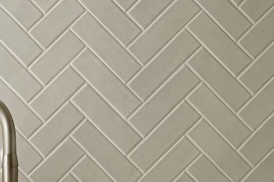 Herringbone Tile Pattern for Added Dimension illustration