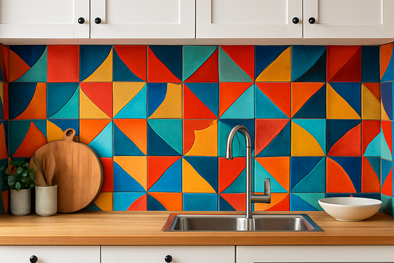 Add Drama with Bold Backsplashes and Statement Tiles illustration
