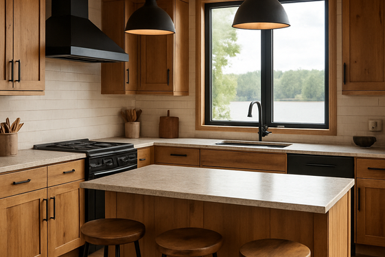 Mixing Metal Accents with Rustic Wood Finishes illustration