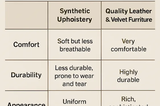 Investing in Quality Leather and Velvet Furniture illustration