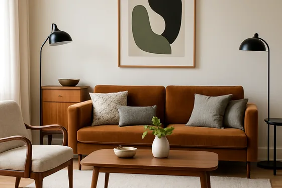 Mixing Vintage with Modern Accents illustration
