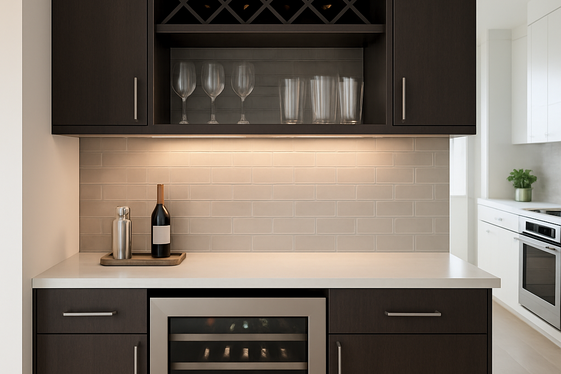 Create a Built-In Bar Area for Entertaining illustration