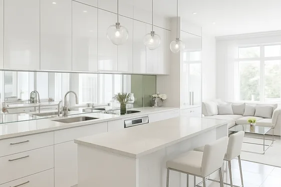 Use Glass and Reflective Surfaces to Expand Brightness illustration