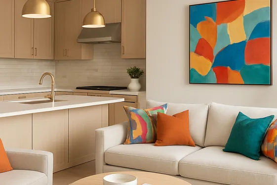 Choose a Neutral Palette with Bold Accents illustration