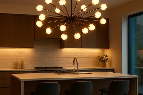 Add a Statement Lighting Fixture to Create a Focal Point illustration