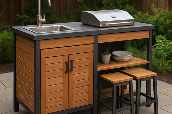 Maximize Space with a Compact Outdoor Kitchen Island illustration