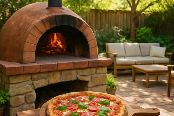 Add a Pizza Oven for Authentic Backyard Pies illustration