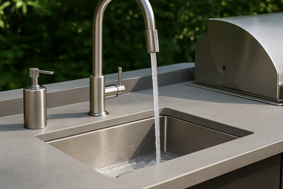 Install a Sink for Easy Cleanup Outdoors illustration