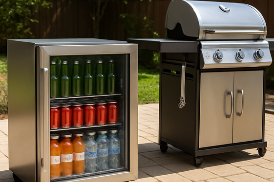 Include a Refrigerated Beverage Center for Cold Drinks illustration