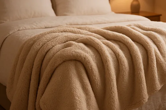 Add Soft, Plush Throw Blankets illustration