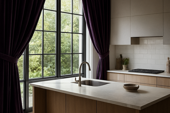 Dark Purple Window Treatments for Depth and Drama illustration