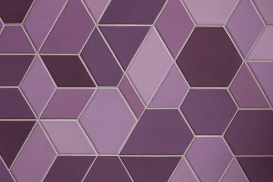Purple Backsplashes with Geometric Patterns illustration