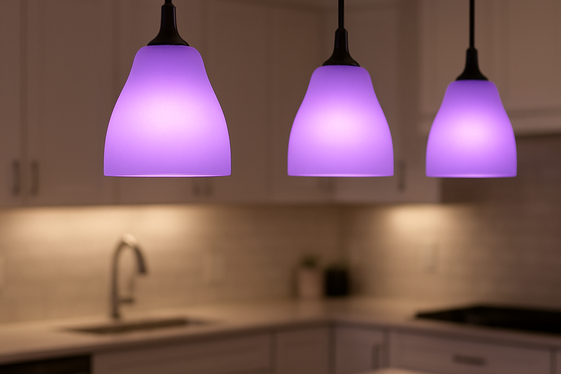 Soft Purple Lighting Fixtures for Subtle Glow illustration