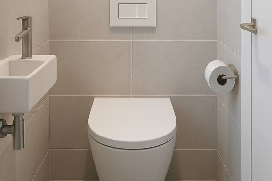Select Stylish, Space-Saving Toilets illustration