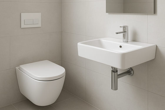 Opt for Wall-Mounted Fixtures to Save Floor Space illustration