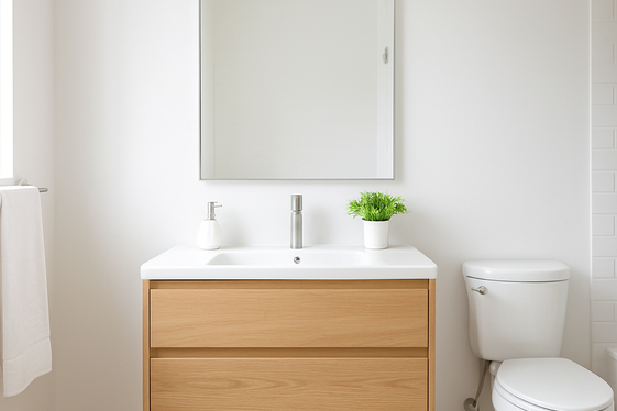 Install a Floating Vanity for an Open Feel illustration