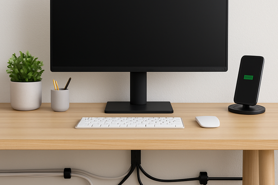 Keep Cords and Tech Organized with Cable Management illustration