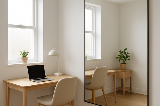 Use Mirrors to Open Up the Room Visually illustration